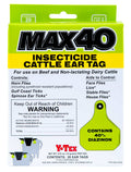 Y-Tex Max 40 Insecticide Cattle Ear Tag, 20 Pack