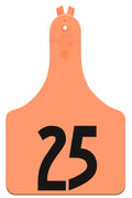 Allflex ATag Numbered 1-Piece Ear Tags, 25 ct