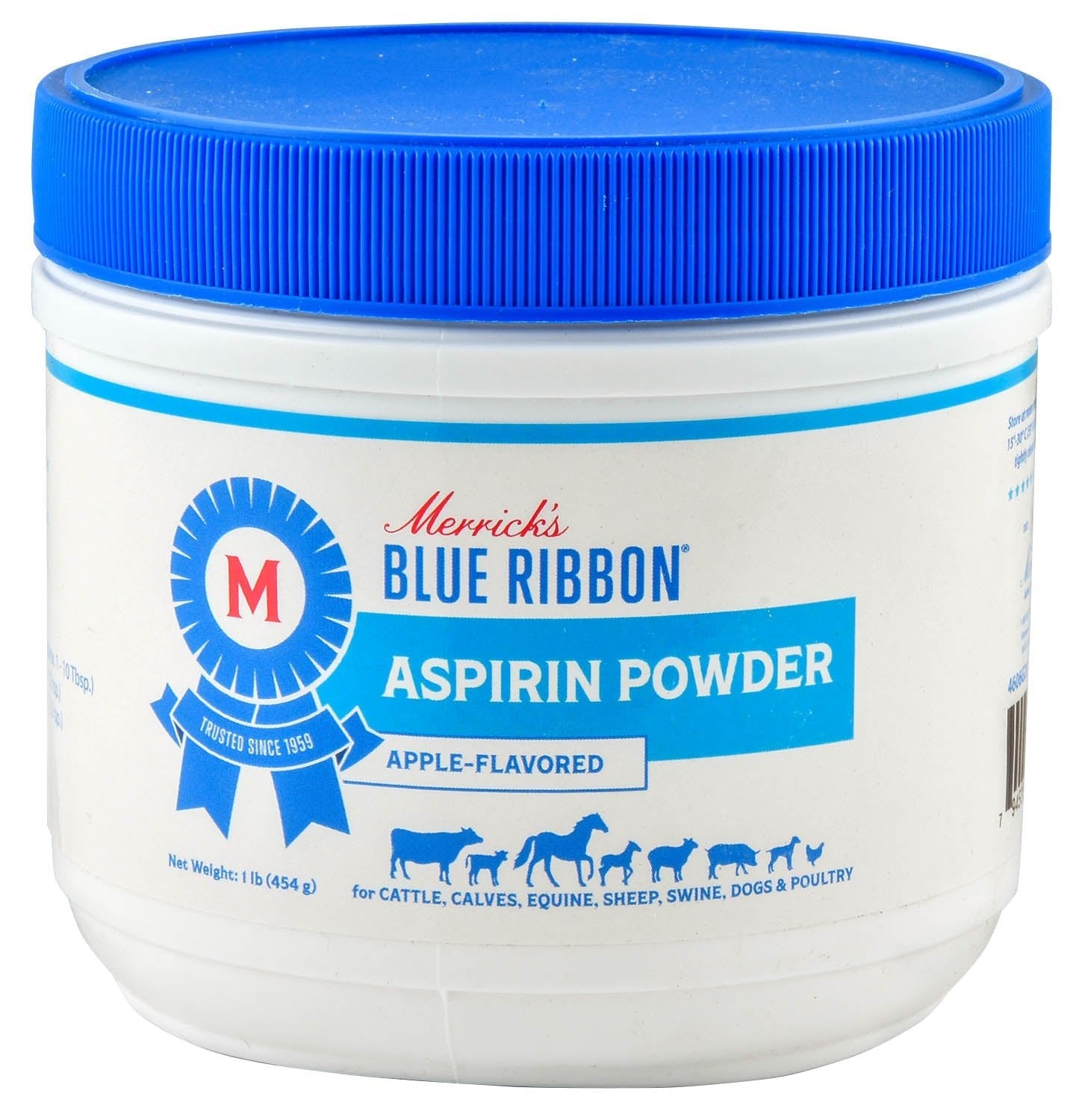 Merrick's Blue Ribbon Aspirin Powder, Apple Flavor, 1 lb