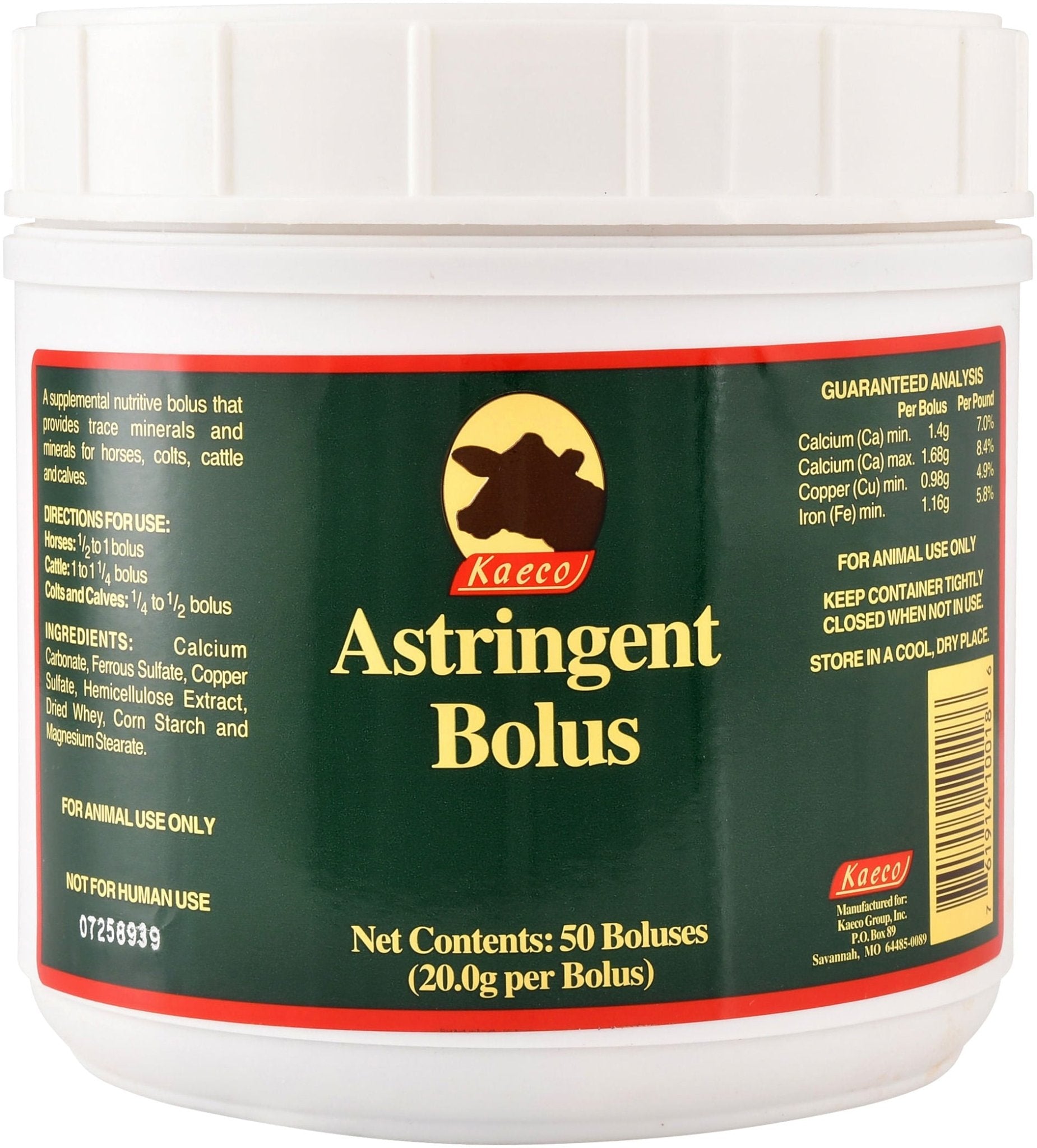 Astringent Bolus, 50 count