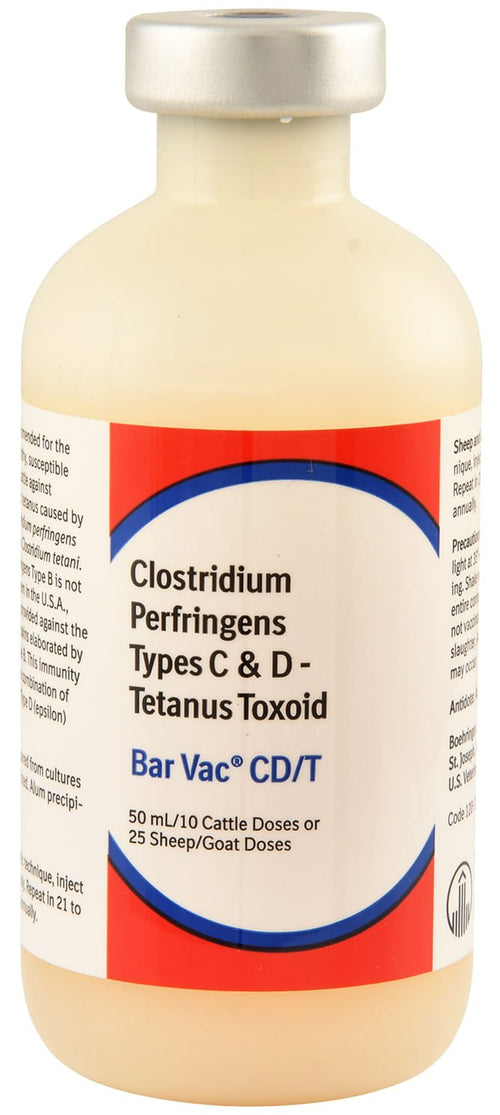 Bar Vac CD/T Vaccine for Cattle, Sheep, & Goats