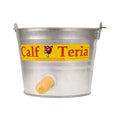 Calf-Teria 8 Qt Galvanized Calf Feeding Pail with Nipple & Valve for Calves, Lambs & Goats