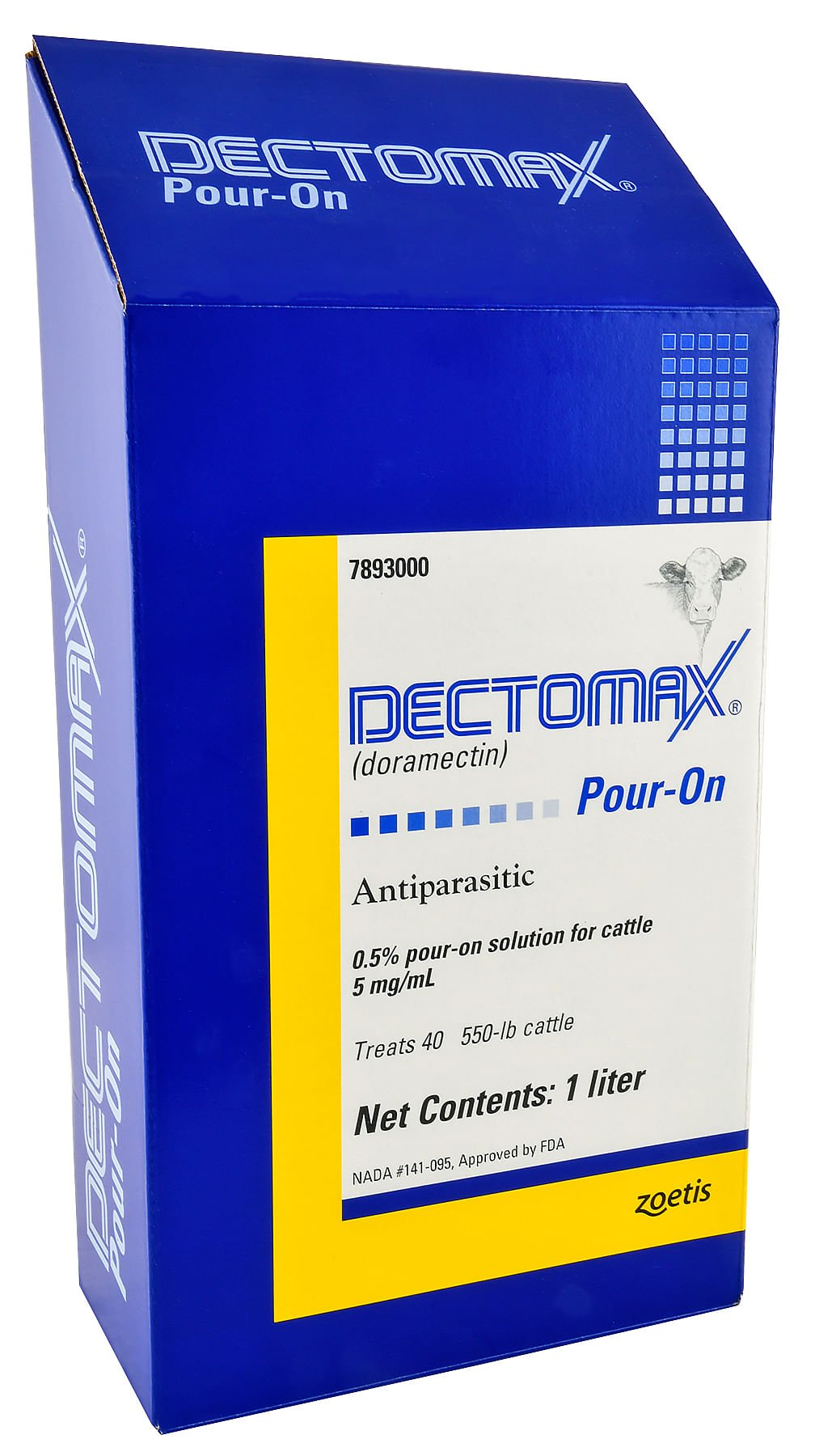 Dectomax Doramectin Pour-On Wormer – Beef & Dairy Cattle Parasite Treatment