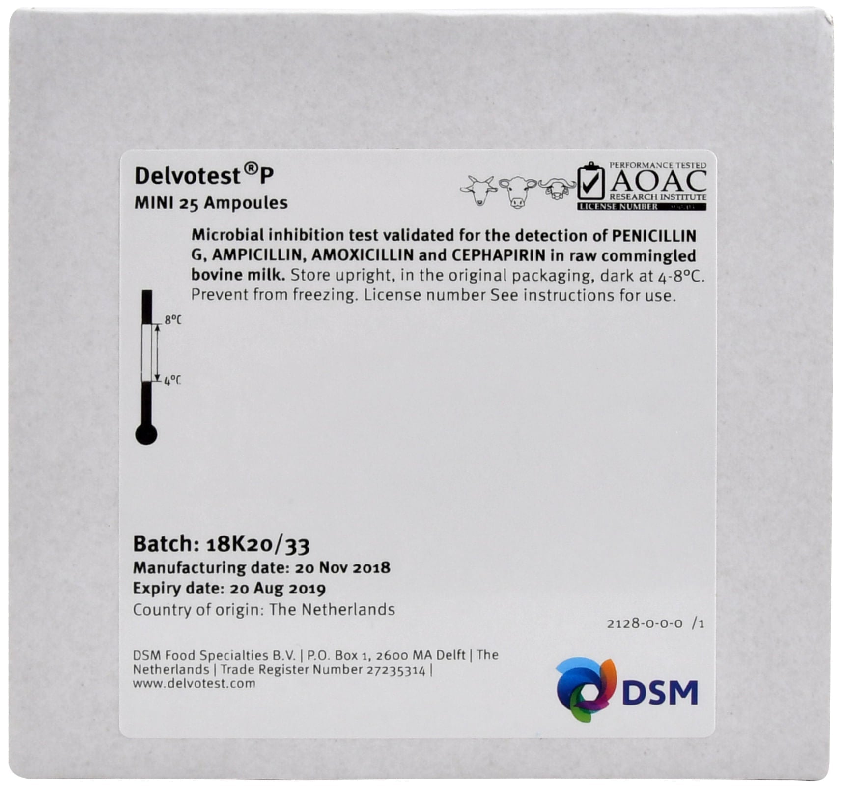 Delvotest Mini P Milk Test