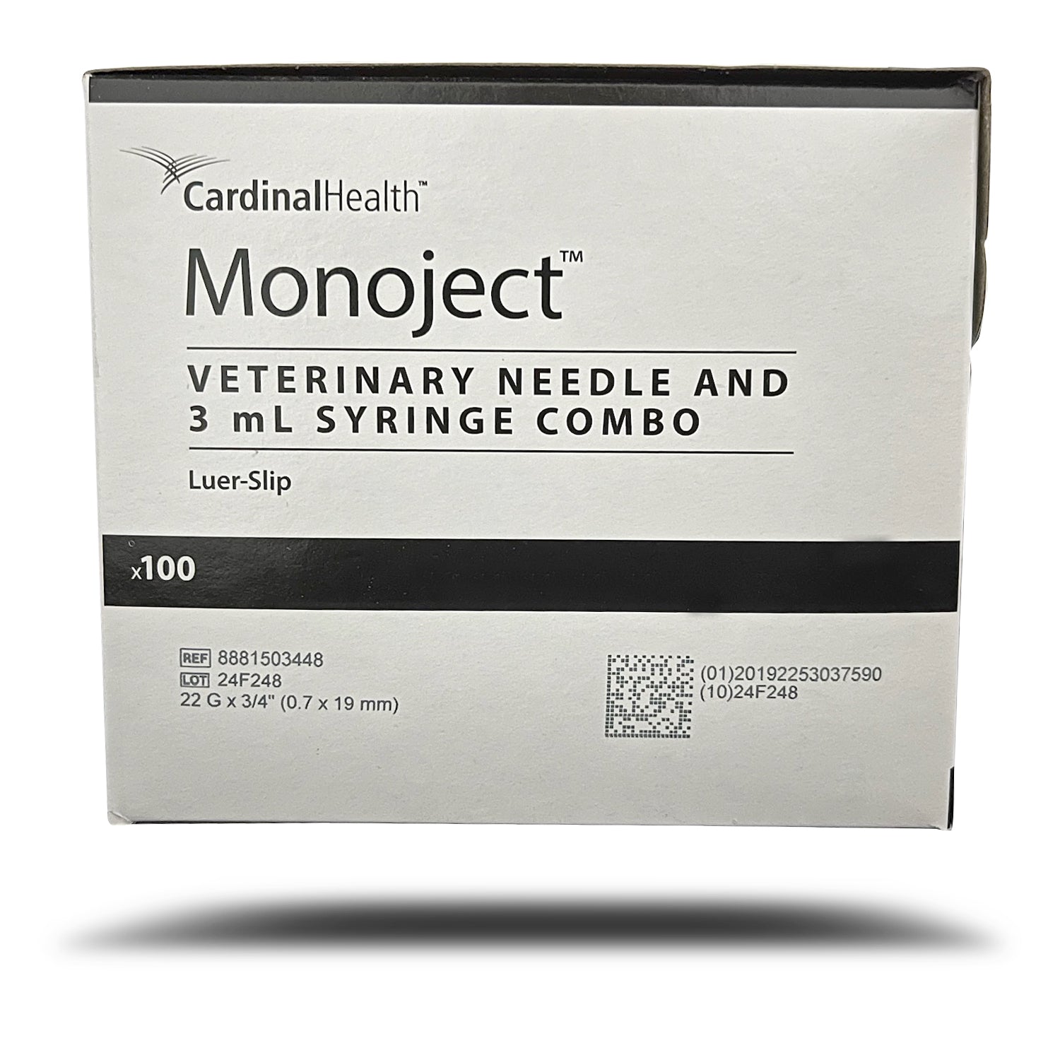 Monoject Luer-Slip (LS) Syringe with Needle Combo