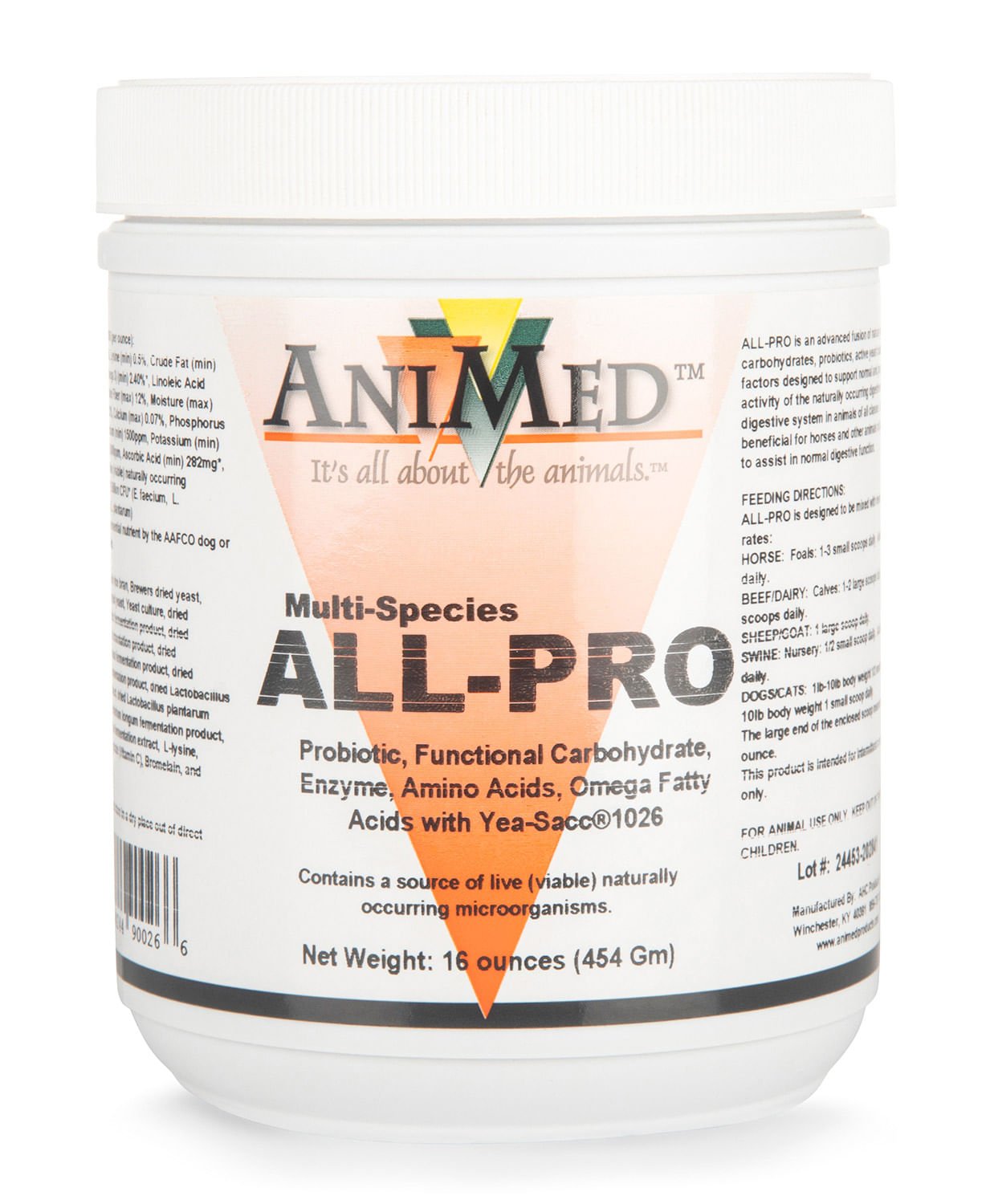 Animed ALL-PRO Probiotic Supplement for Multi-Species Animals