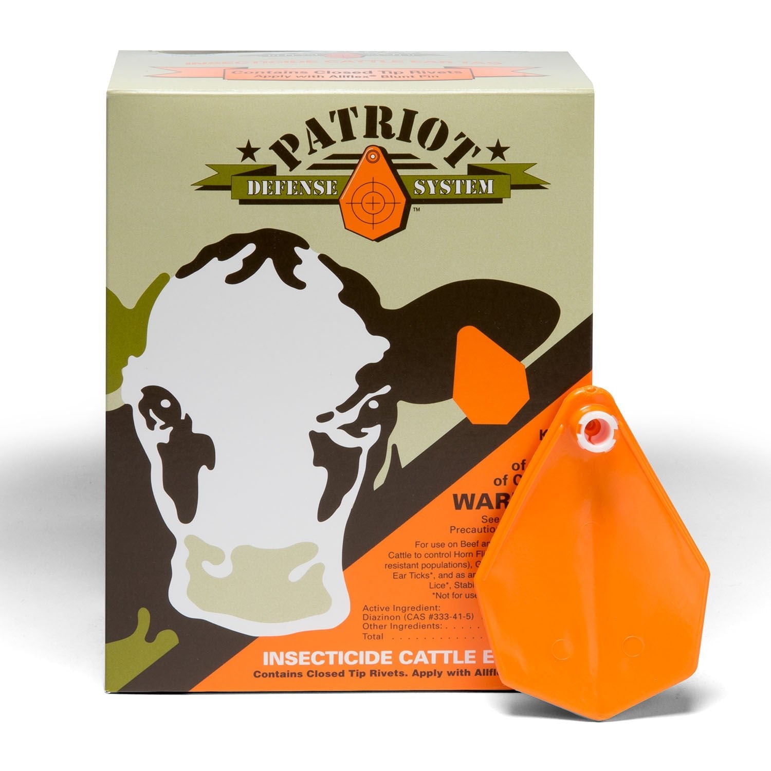 Patriot Insecticide Cattle Ear Tags, 20 Fly Tags