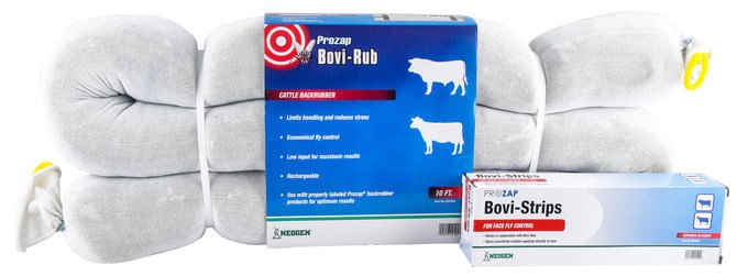 Prozap Bovi-Rub Cattle Backrubber & Bovi-Strips