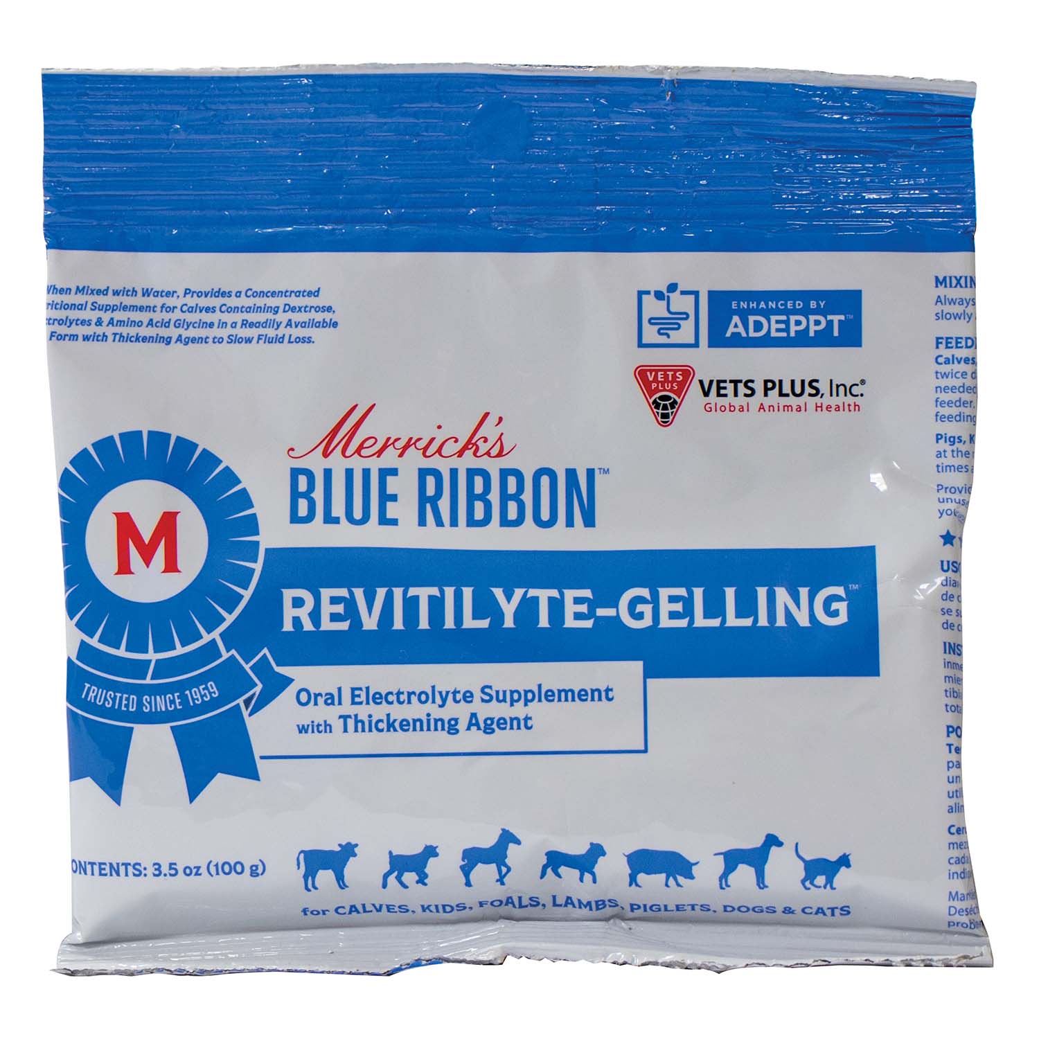 Merrick’s Blue Ribbon Revitilyte-Gelling Oral Electrolyte Supplement, 3.5 oz