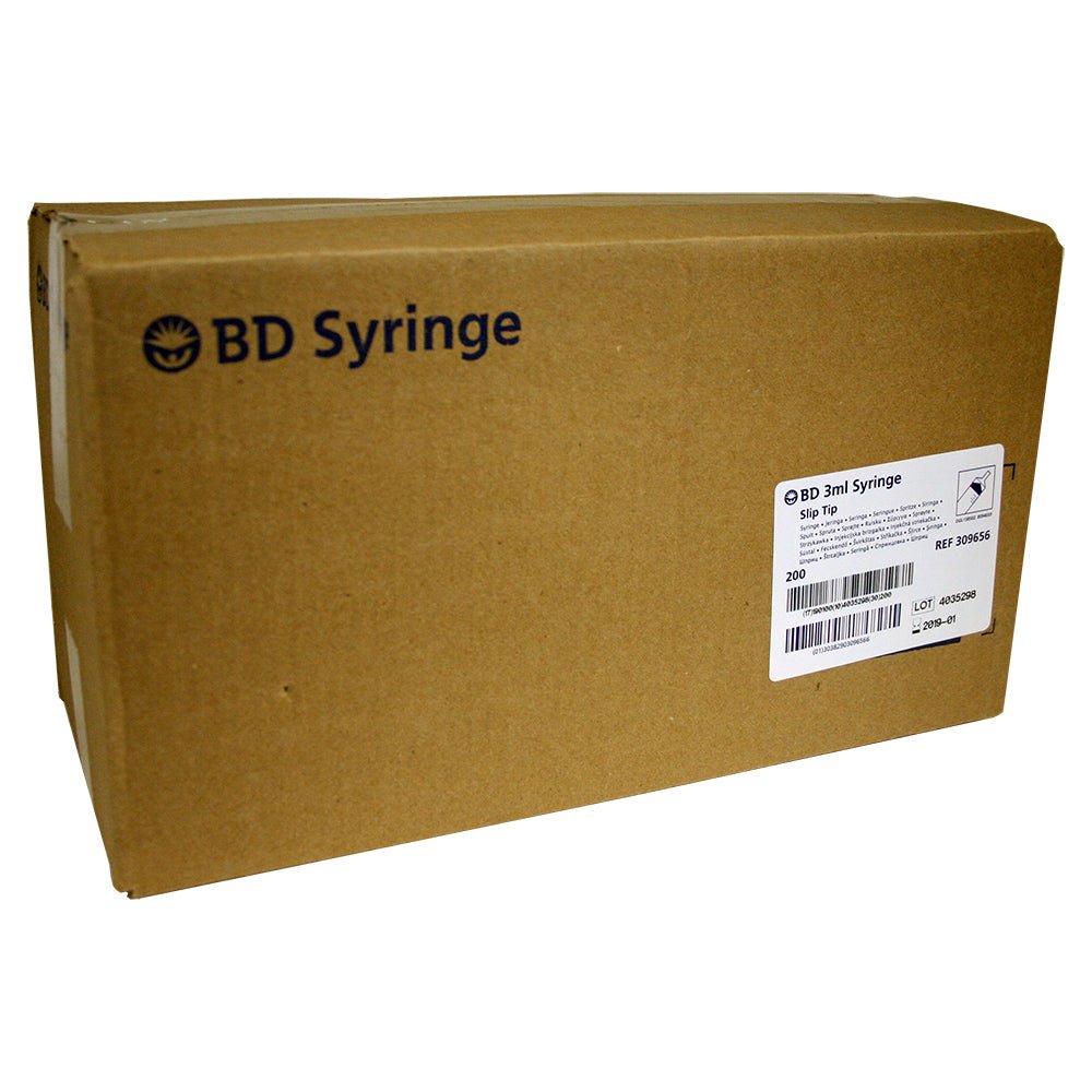 Rx BD Slip Tip Syringes, 3cc, 200 ct