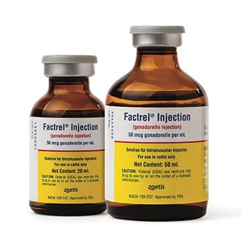 Rx Factrel (gonadorelin) Injection for Cattle, 50 mcg/mL