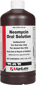 Rx Neomycin (Generic) Oral Solution for Livestock, 473 mL