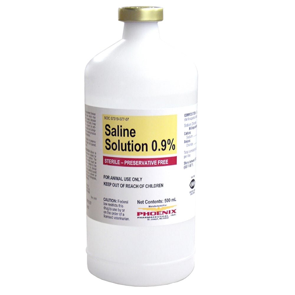Rx Veterinary Saline Solution (Generic) 0.9% x 1000 mL