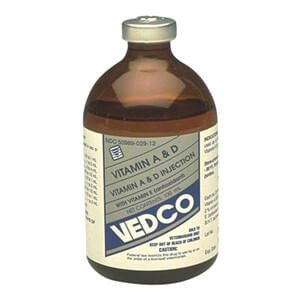 Rx Vitamin A & D (Generic) Injection for Swine, Sheep, & Cattle, 100 mL
