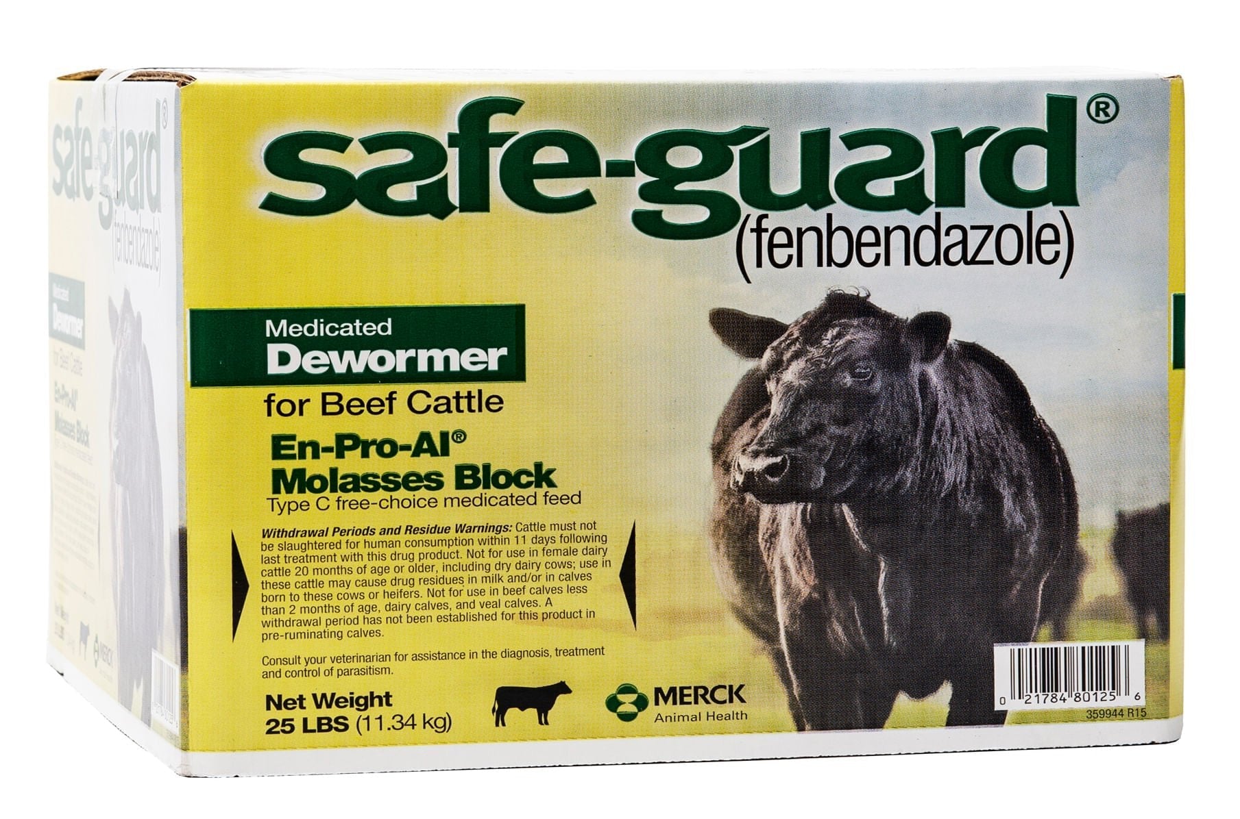 Safe-Guard Cattle Medicated Dewormer Block, 25 lb