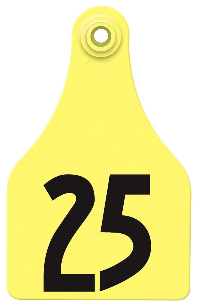 Special Order Allflex Global Numbered 2-Piece Ear Tags, 25 ct