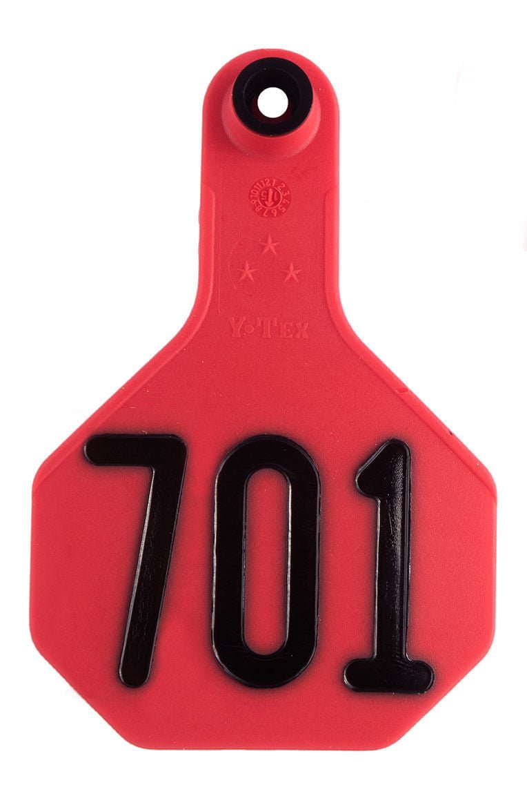 Special Order Y-Tex Numbered 2-Piece Ear Tags, 25 ct