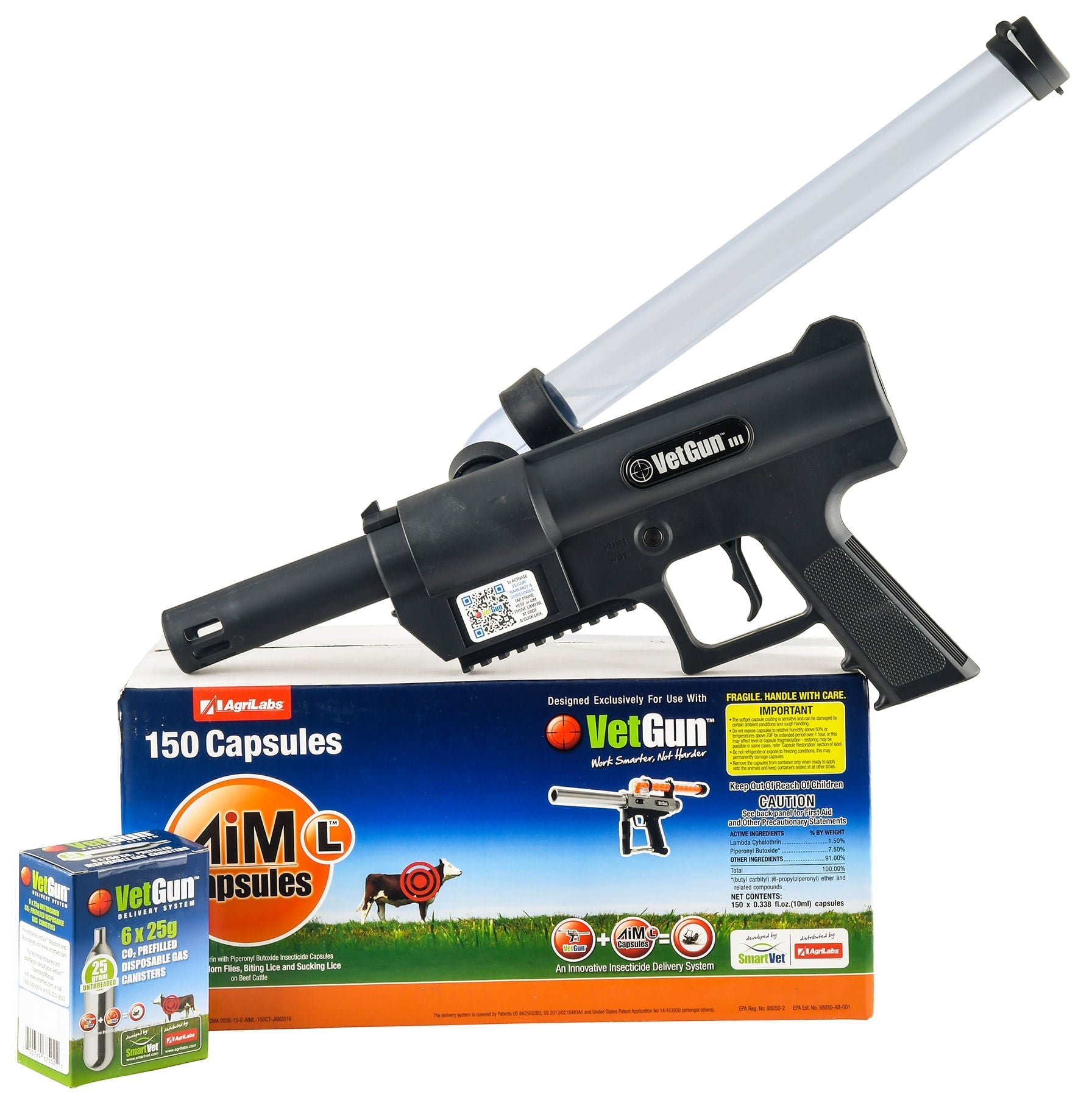 VetGun III AiM-L Cattle Fly Insecticide Delivery System - 150 Cow Producer Kit