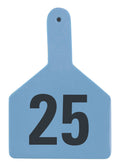 Z1 No-Snag Numbered 1-Piece Ear Tags, 25 ct